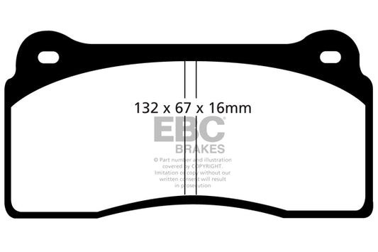 EBC Racing RP-X Track and Race Brake Pads (DP81110RPX)