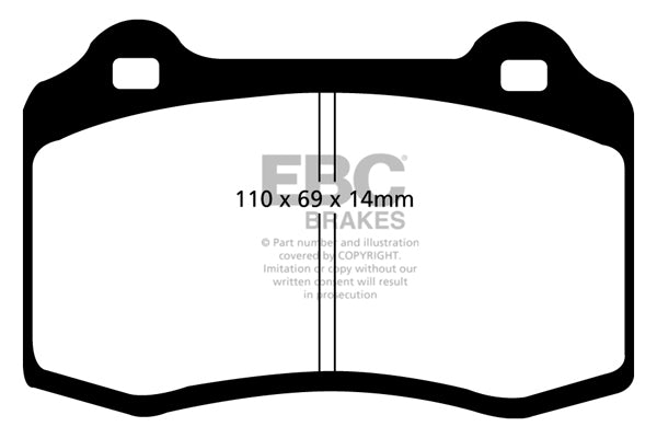 EBC Racing RP-X Track and Race Brake Pads (DP81140RPX)