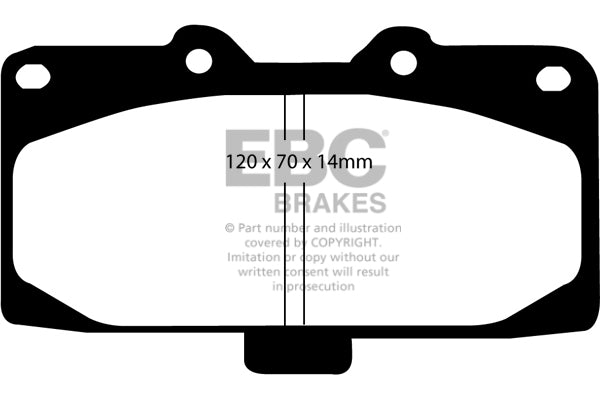 EBC Racing RP-X Track and Race Brake Pads (DP81200RPX)