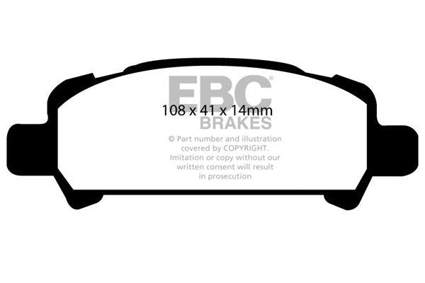 EBC Racing RP-X Track and Race Brake Pads (DP81293RPX)