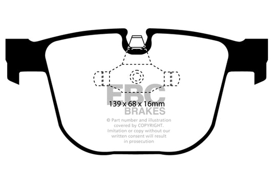 EBC Racing RP-1 Track and Race Brake Pads (DP81451RP1)