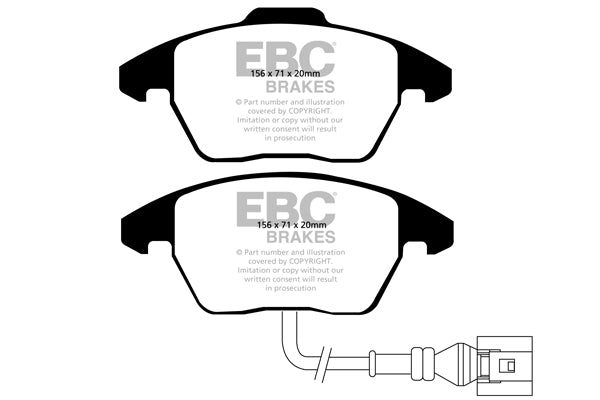 EBC Racing RP-1 Track and Race Brake Pads (DP81517RP1)