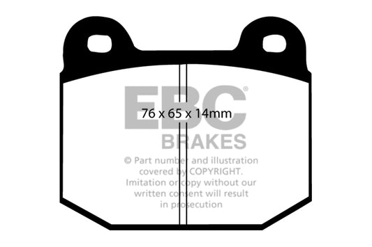 EBC Racing RP-X Track and Race Brake Pads (DP81537RPX)