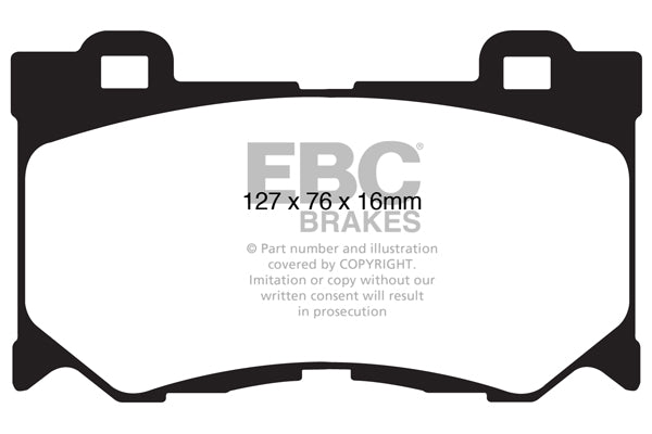 EBC Racing RP-1 Track and Race Brake Pads (DP81823RP1)