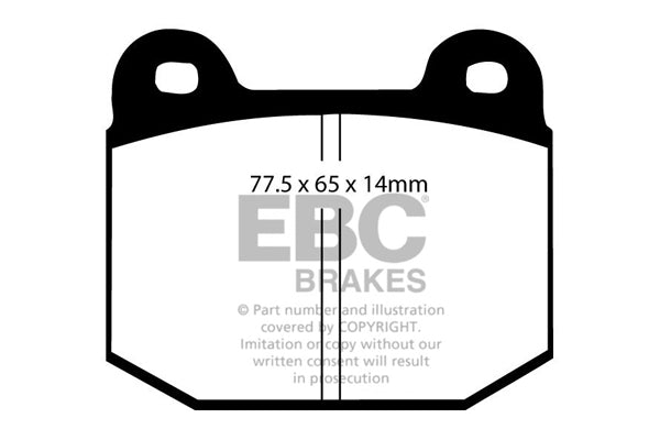 EBC Racing RP-1 Track and Race Brake Pads (DP8197/2RP1)