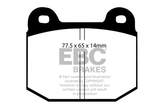 EBC Racing RP-1 Track and Race Brake Pads (DP8197/2RP1)