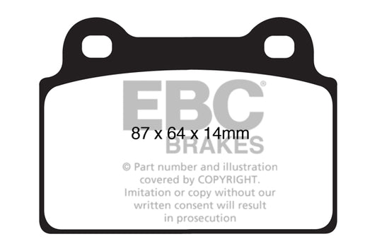 EBC Racing RP-X Track and Race Brake Pads (DP81985RPX)