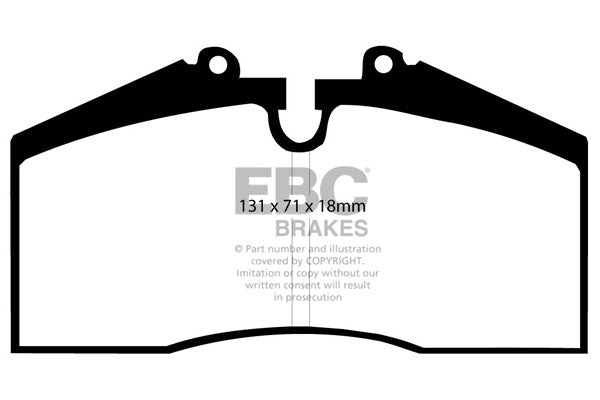 EBC Racing RP-1 Track and Race Brake Pads (DP8767RP1)