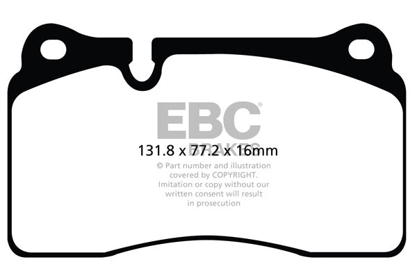 EBC Racing RP-X Track and Race Brake Pads (DP82070RPX)