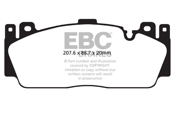 EBC Racing RP-1 Track and Race Brake Pads (DP82148RP1)