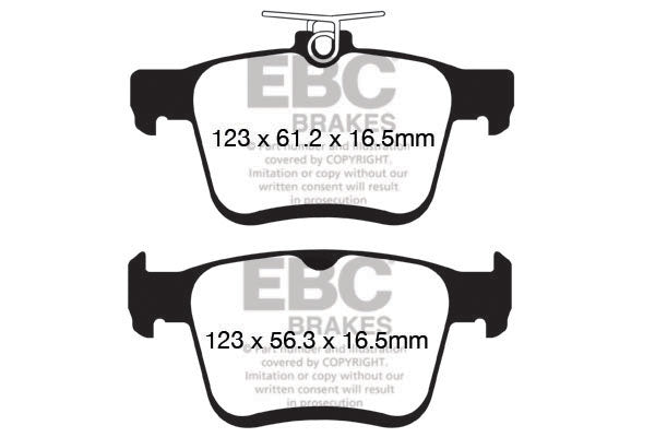 EBC Racing RP-1 Track and Race Brake Pads (DP82153RP1)