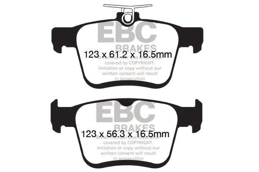 EBC Racing RP-X Track and Race Brake Pads (DP82153RPX)