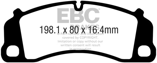 EBC Racing RP-1 Track and Race Brake Pads (DP82206RP1)