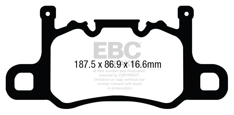 EBC Racing RP-X Track and Race Brake Pads (DP82207RPX)