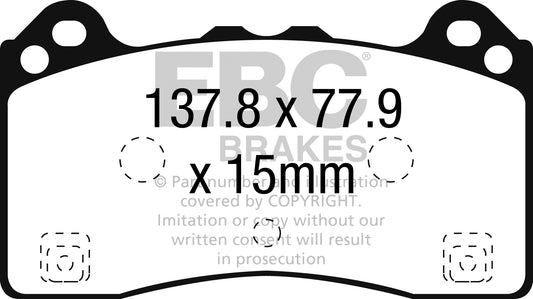 EBC Racing RP-X Track and Race Brake Pads (DP82274RPX)