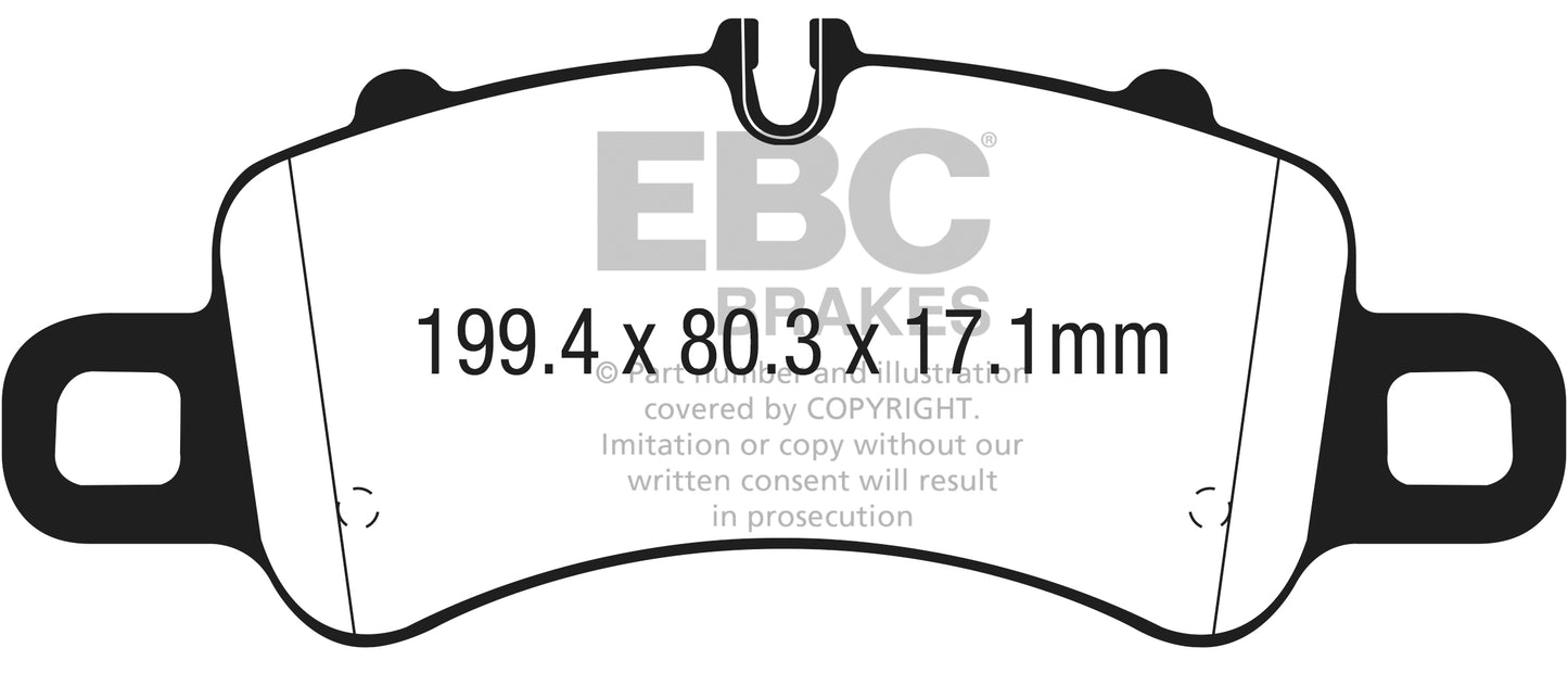 EBC Racing RP-X Track and Race Brake Pads (DP82307RPX)