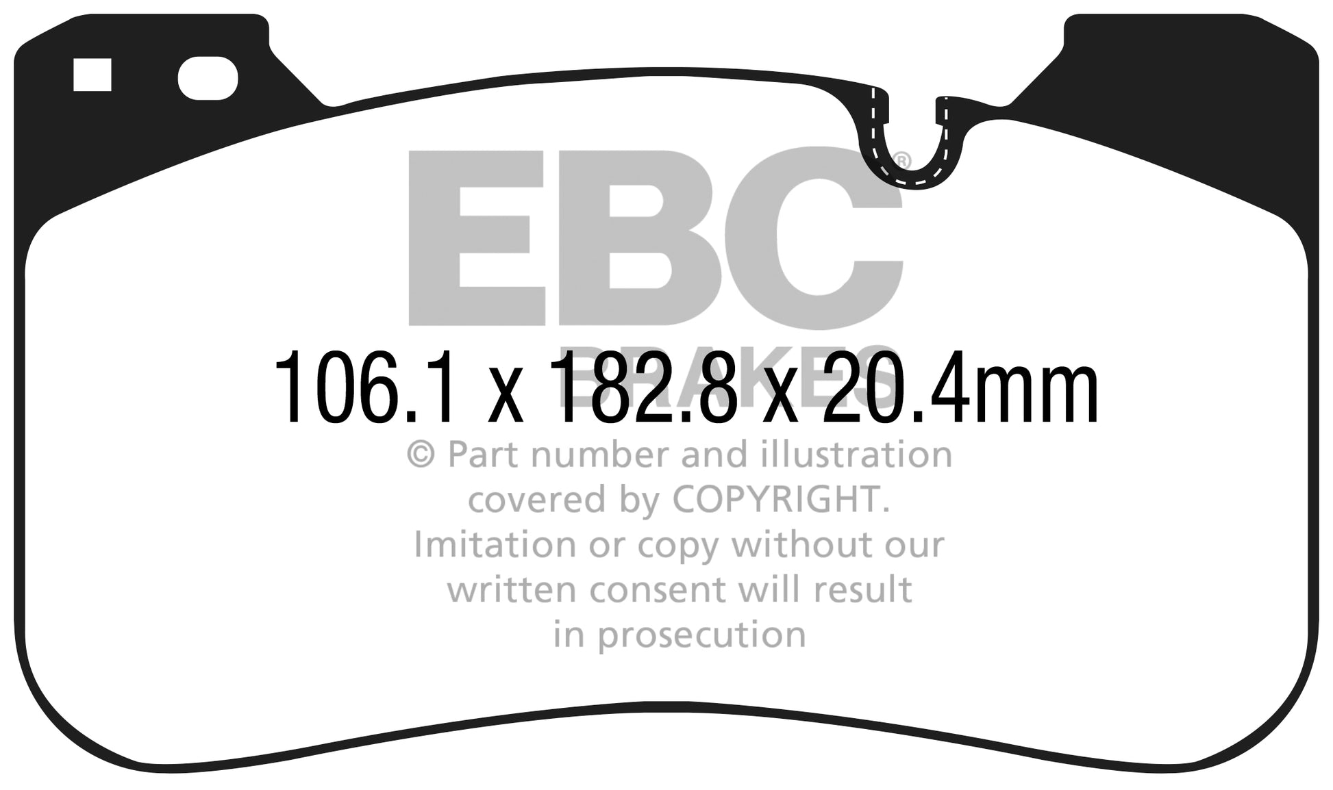 EBC Racing RP-X Track and Race Brake Pads (DP82331RPX)