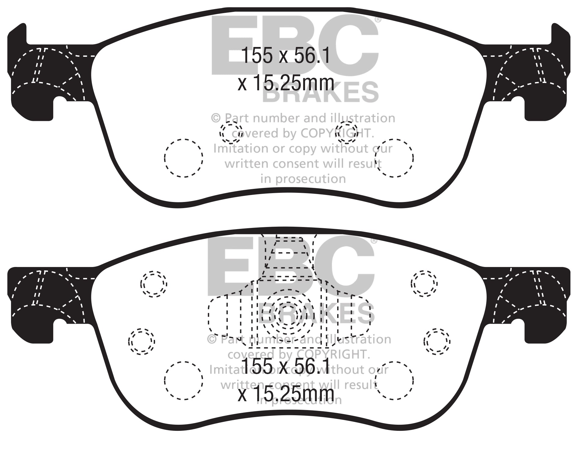 EBC Racing RP-X Track and Race Brake Pads (DP82353RPX)