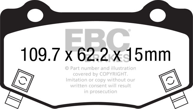 EBC Racing RP-1 Track and Race Brake Pads (DP83023RP1)