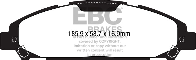 EBC Racing RP-1 Track and Race Brake Pads (DP83039RP1)