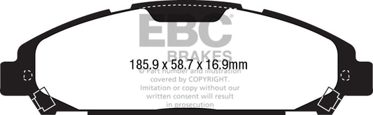 EBC Racing RP-1 Track and Race Brake Pads (DP83039RP1)