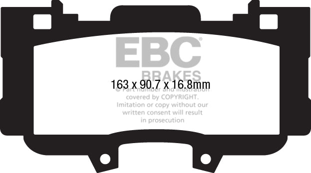 EBC Racing RP-1 Track and Race Brake Pads (DP83042RP1)