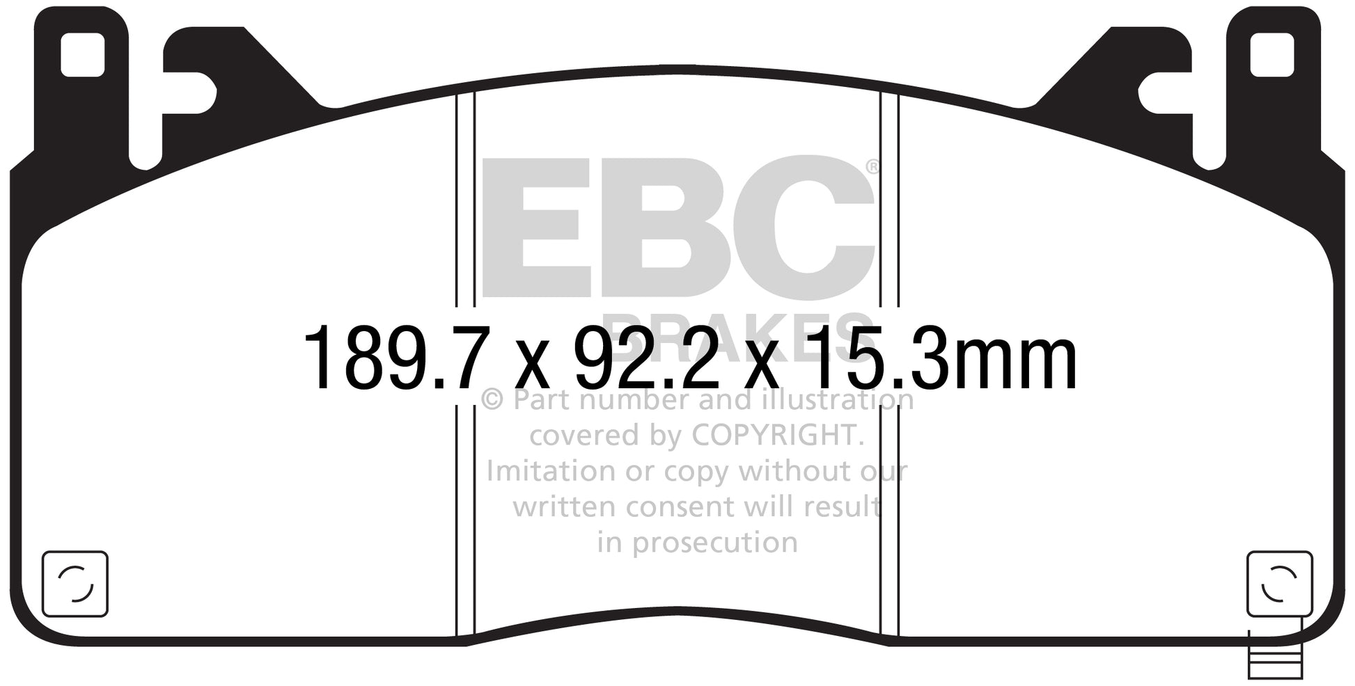 EBC Racing RP-1 Track and Race Brake Pads (DP83055RP1)